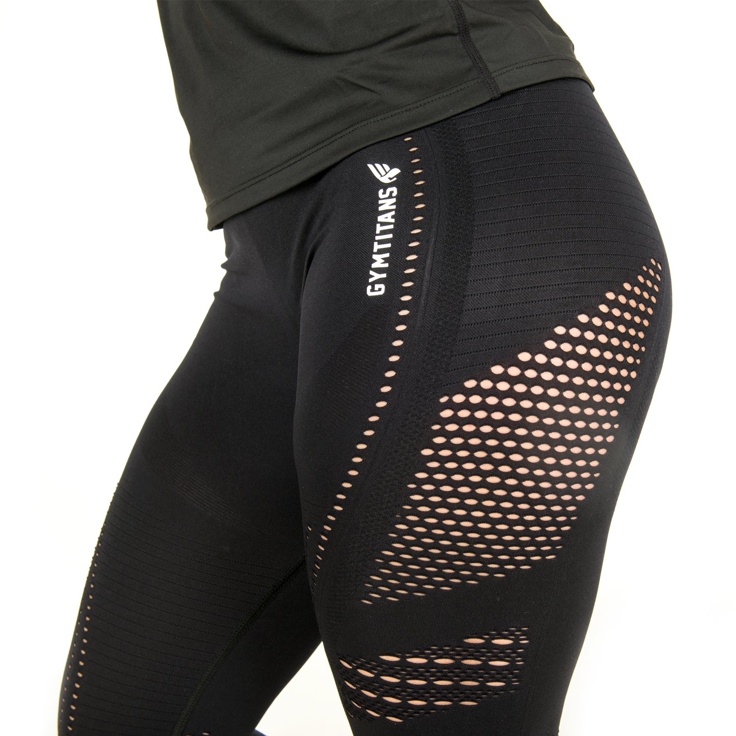 'TITAN' BLACK WOMENS LEGGINGS