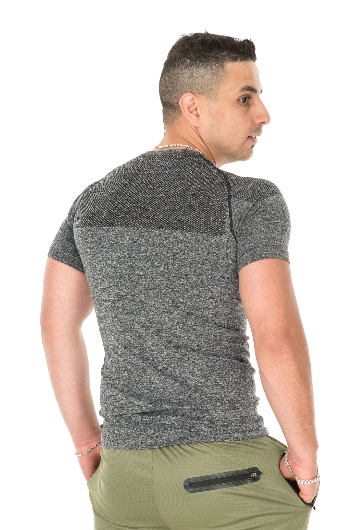 TITAN X MENS T-SHIRT - GREY