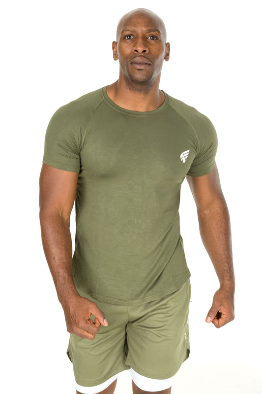 CRIUS LIGHTWEIGHT MENS T-SHIRT - KHAKI