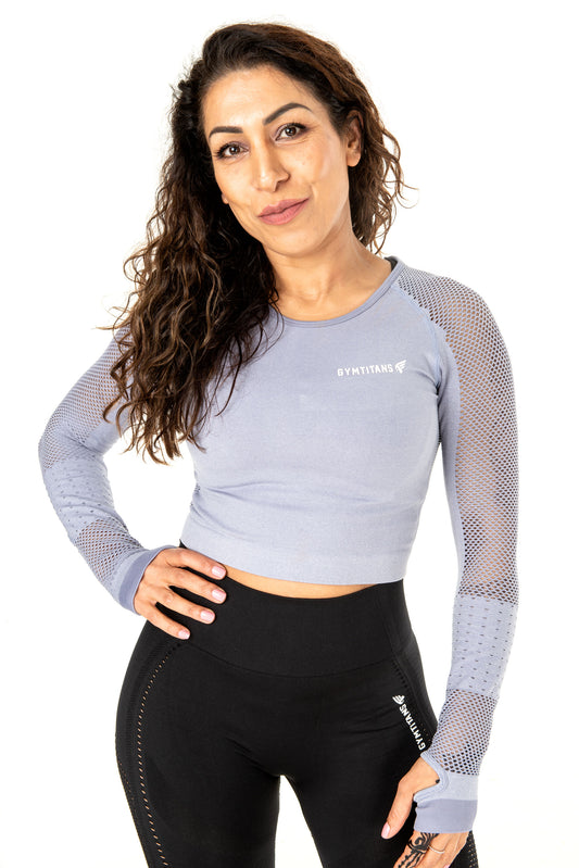 ARTEMIS LONG SLEEVE CROP TOP