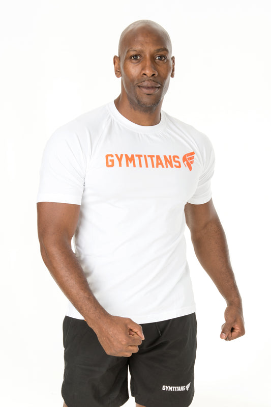 'TITAN' MENS T-SHIRT - WHITE
