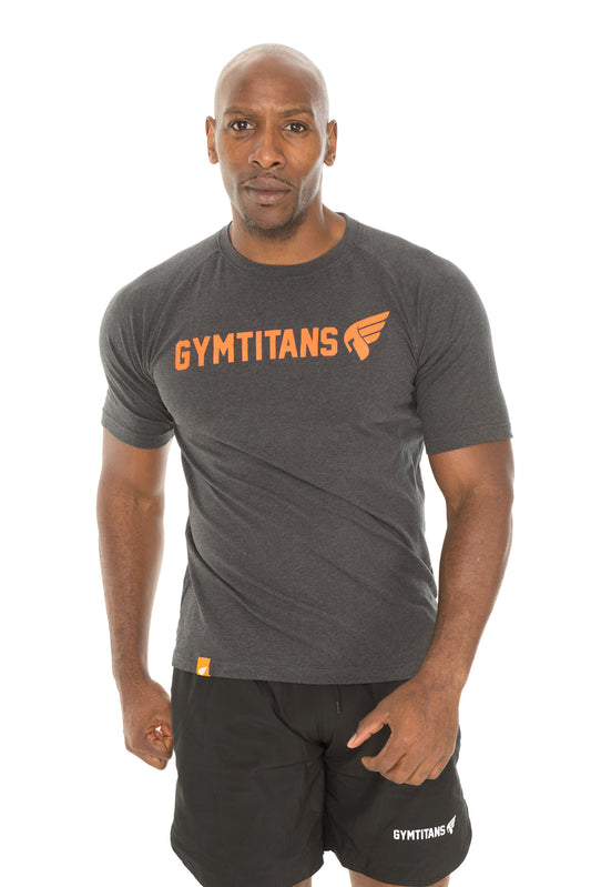 'TITAN' MENS T-SHIRT - CHARCOAL